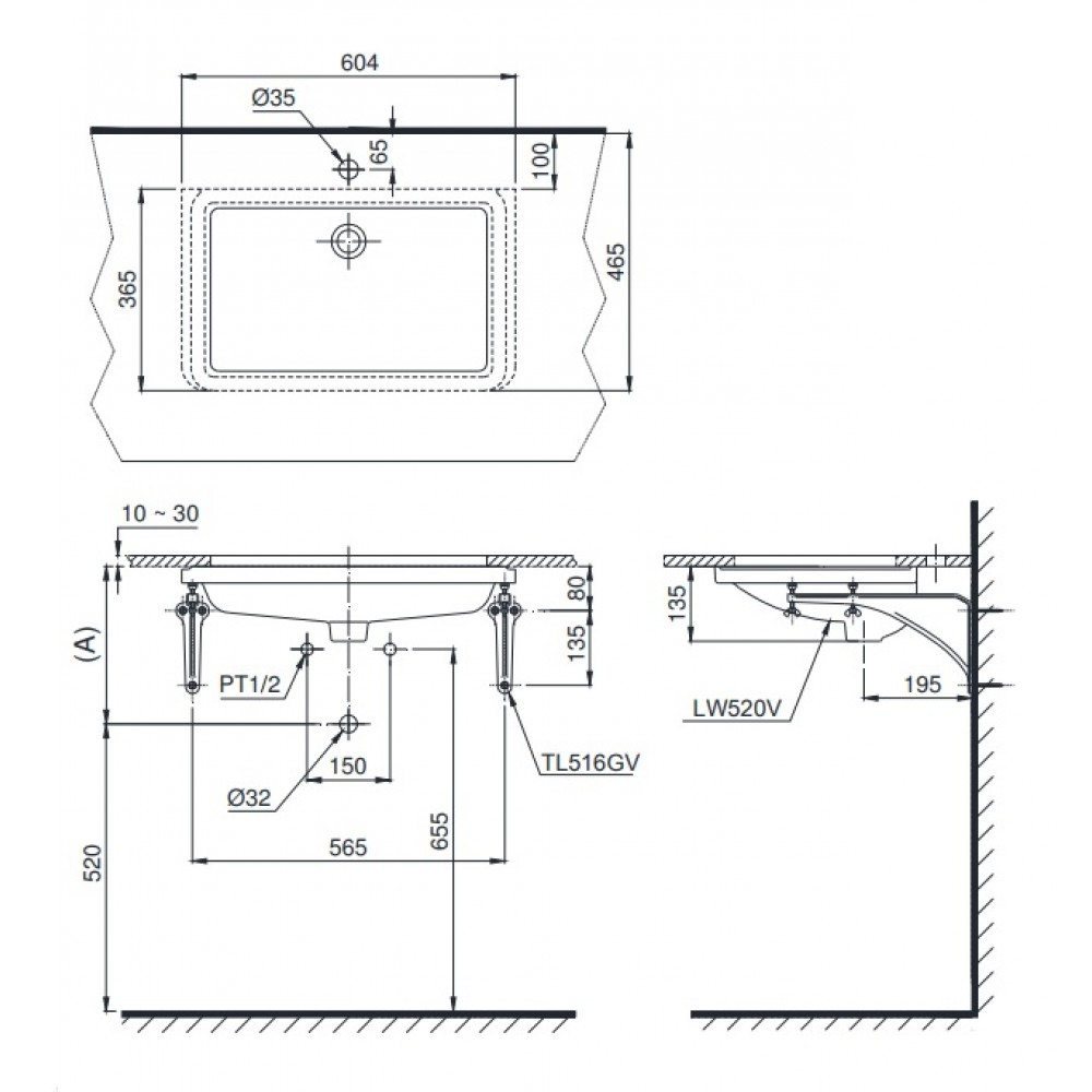 ban-ve-lavabo-toto-lt520t
