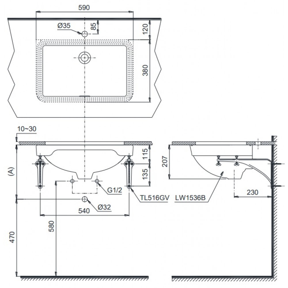 ban-ve-lavabo-toto-lw1536v-tl516gv